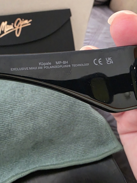 Maui Jim Kupale Blue Hawaii Shiny Black Sunglasses Brand NEW ALL Orig. Authentic main image 7
